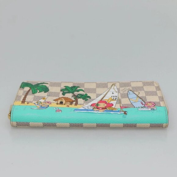 LOUIS VUITTON Damier Azur Vivienne Zippy Wallet Long Wallet N40507 Auth 126659 - Picture 7 of 15